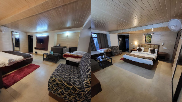Book hotel rooms in mussoorie for family